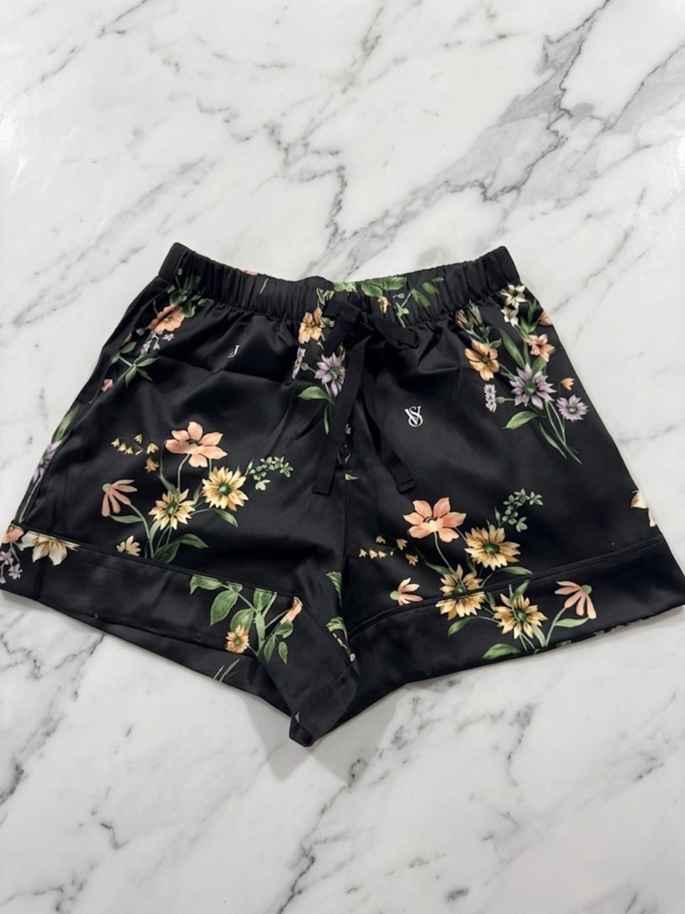 VICTORIA'S SECRET Signature Satin Sleep Shorts